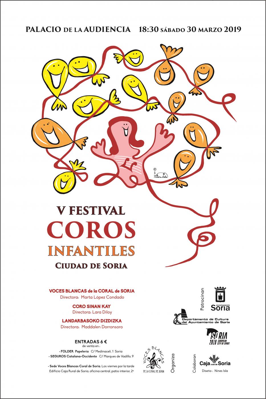 Cartel del V Festival de Coros Infantiles 